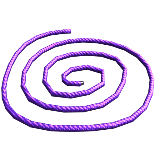 A purple Ethernet cable used for transmitting high-speed internet signals.