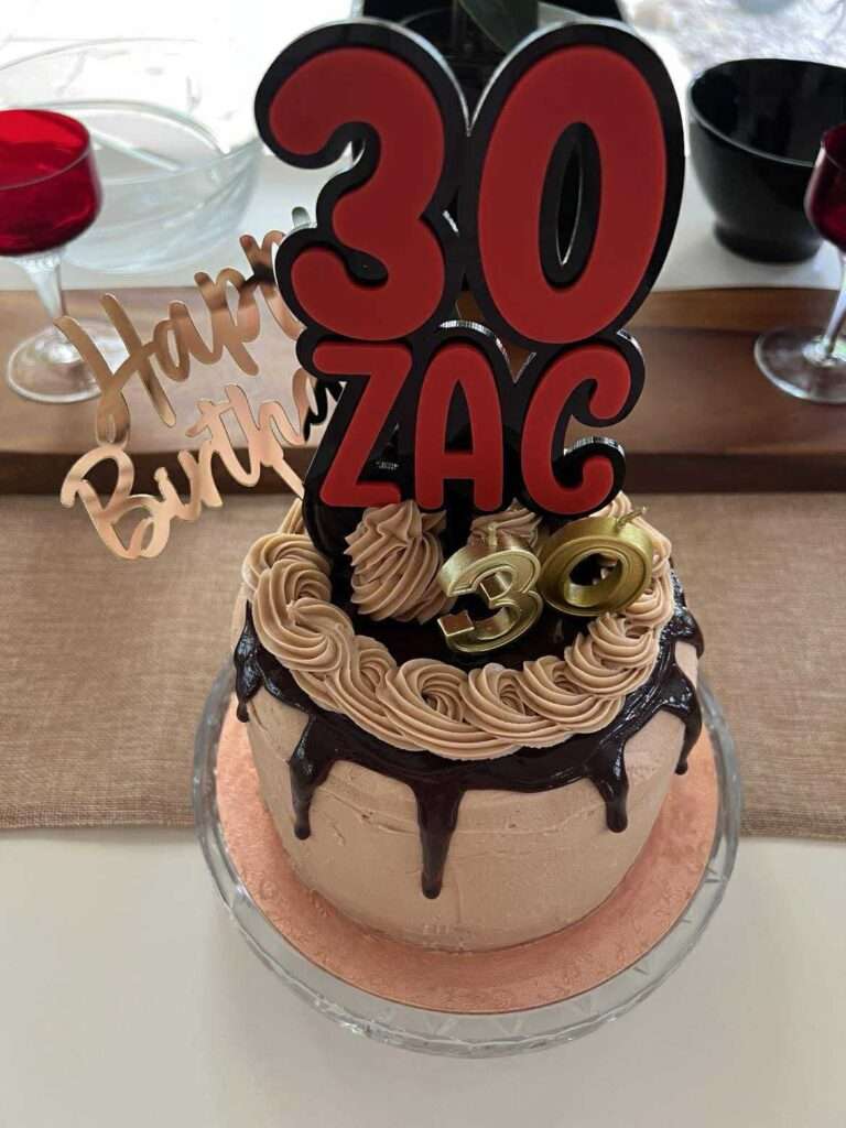 All That Glitters: Celebrating My 30th Birthday In Style! 🎉 An elegant 1930s-style 30th birthday cake